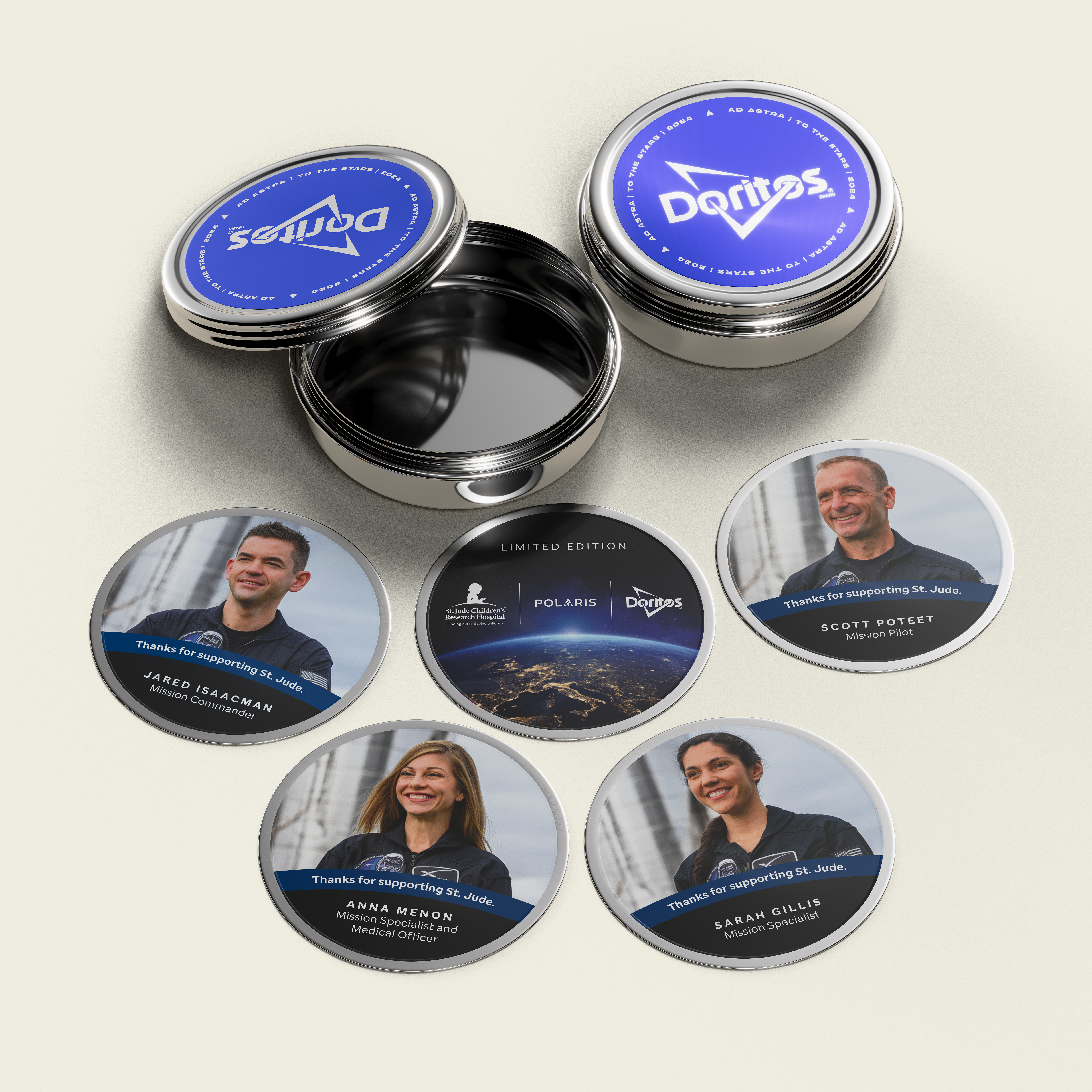 SIGNED REPLICA MISSION TINS